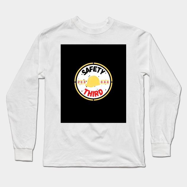 SAFETY THIRD Long Sleeve T-Shirt by shopcherroukia